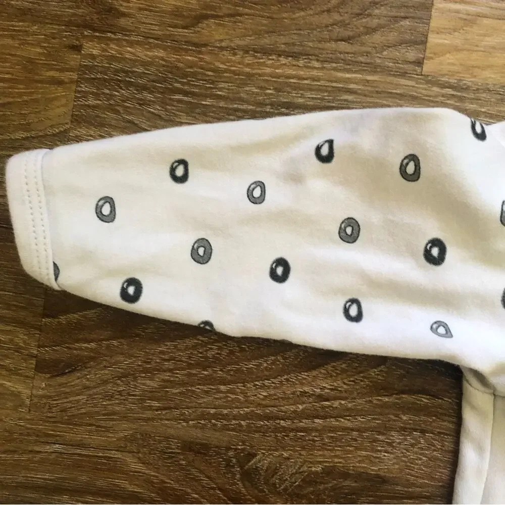 Nested Beans Zen Footie Classic and Zen Bodysuit Gently Weighted Size 6-12 M